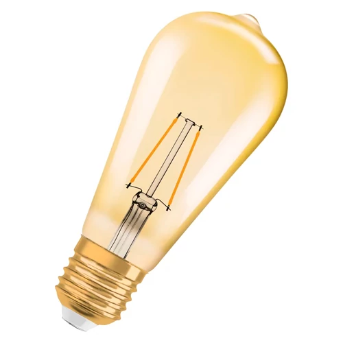 Vintāža stila LED spuldze E27, ST64, 2.5W, 220Lm, 2400K