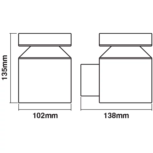 Facade luminaire 6W, 3000K, IP44 ENDURA STYLE CYLINDER