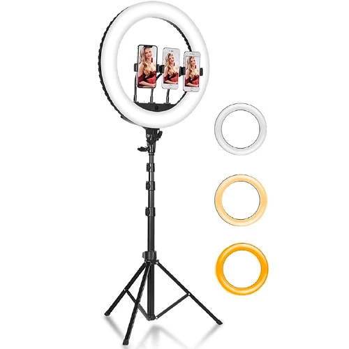 LED Selfie lamp 65W, CCT, Ø 52 cm