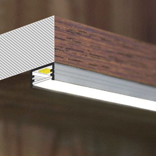 Anodized aluminum profile for LED strip HB-17.4X7BC
