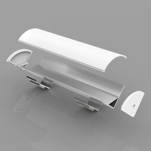 Stūra anodēts alumīnija profils LED lentei HB-15.8X15.8CM