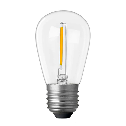 LED Dimmable bulb filament E27, S14, 1W, 3000K, 100Lm, IP65