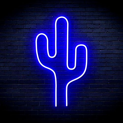 Outdoor LED neon strip 5m, cold blue, 12V