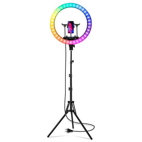 LED Selfie lamp 50W, RGB + CCT, Ø 44,5 cm