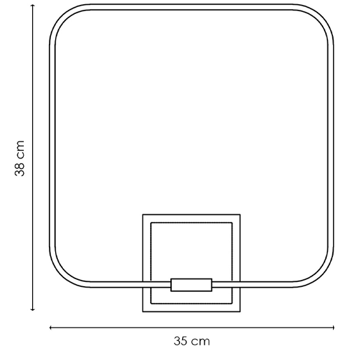 LED wall lamp QUAD