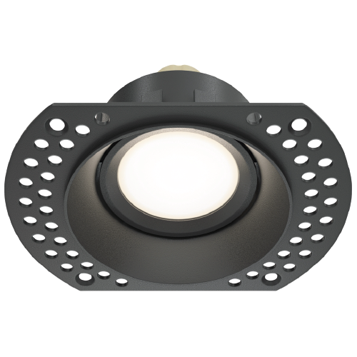 Built-in lamp - fixture, excl. GU10, IP20, black