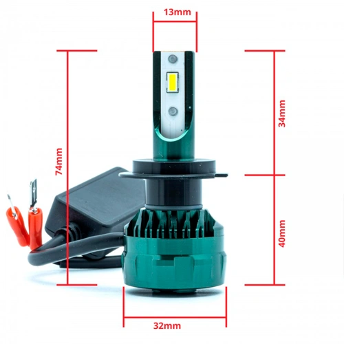 LED spuldzes H7, 40W, 12 000Lm, 6000K, 12-24V, EPLH83