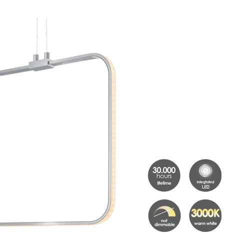 LED потолочный светильник - рамка QUAD