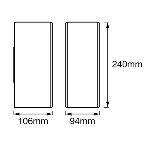 Fasādes gaismeklis 14W 3000K ENDURA STYLE UpDown