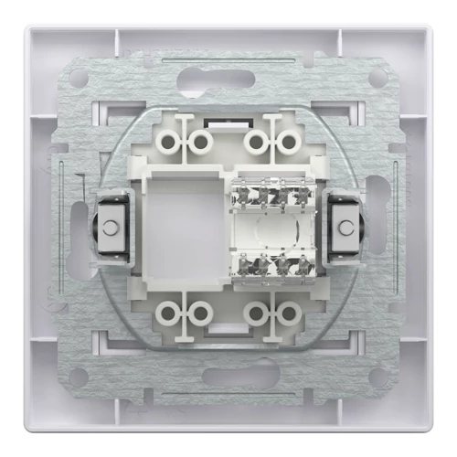 Built-in data 1xRJ45 socket with frame CAT6 UTP, Asfora