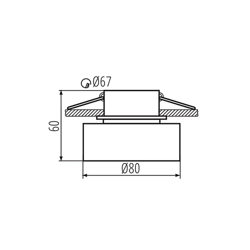 Recessed luminaire - fitting GOVIK DSO-B/G