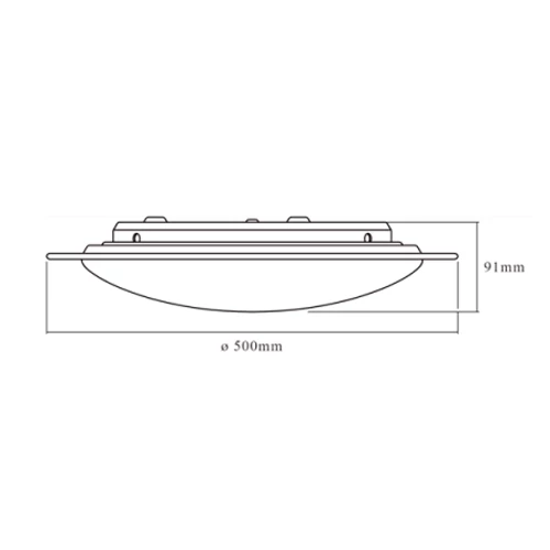 Ceiling lamp with remote control Orbis Sparkle Remote-CCT 28W, CCT, IP20