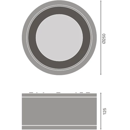 Влагостойкий накладной светильник 45W, 4000K, IP65 DOWNLIGHT SURFACE