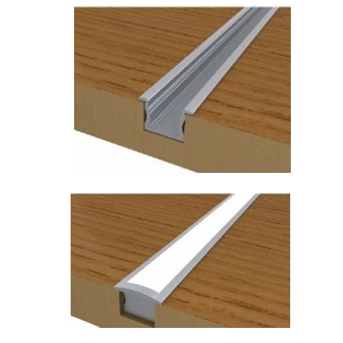 Anodized deep aluminum profile for LED strip HB-24X14.2BCW