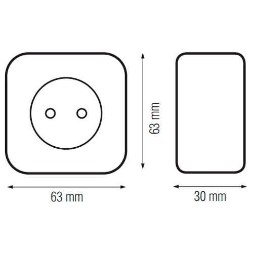 Single plug socket EVA