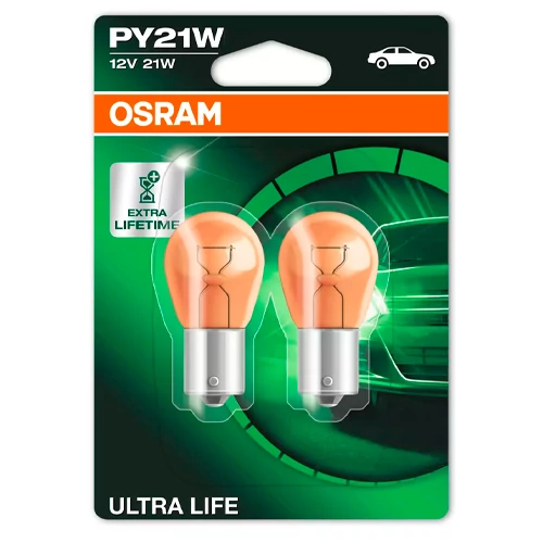 Halogen bulb PY21W, ULTRA LIFE series