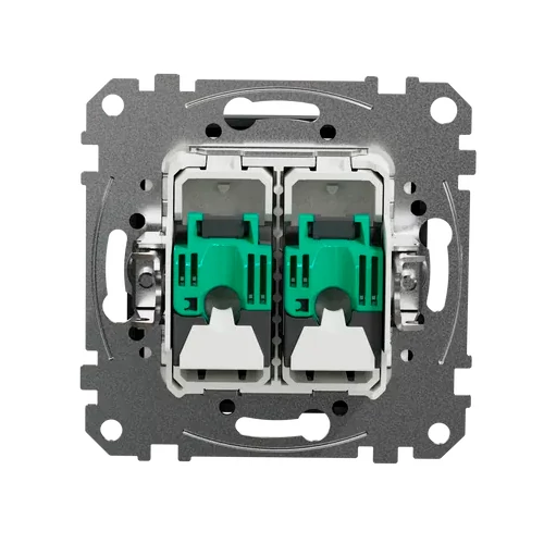 Zemapmetuma datu 2xRJ45 kontaktligzda CAT5E UTP, mehaniska SEDNA Design