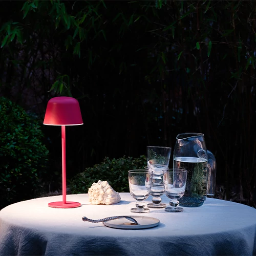 Outdoor table lamp with battery ENDURA STYLE TABLE, 2.5W, IP54, USB, 2700-6500K