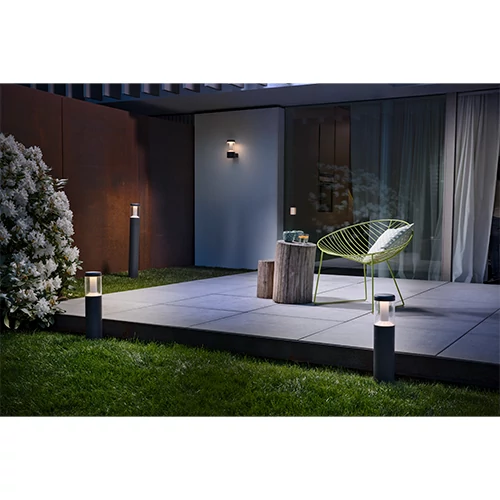 Street light bollard post 90cm, 12W, 3000K, IP44 ENDURA STYLE LANTERN MODERN