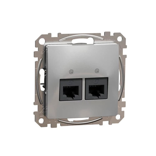 Built-in data 2xRJ45 socket CAT5E UTP, mechanical SEDNA Design