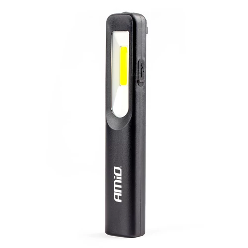 Service flashlight with magnet and hook WT07, IP44, 6500K, 1200mAh, micro USB