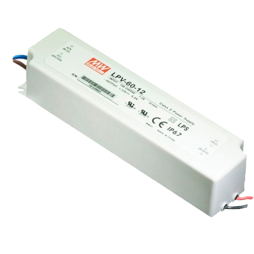 LED Pulse power supply unit 12V, 60W, IP67, 5A