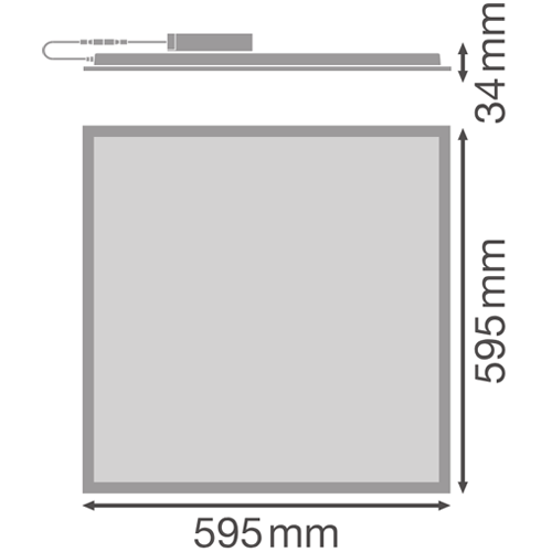 LED Panelis 60x60 cm PANEL COMPACT 600