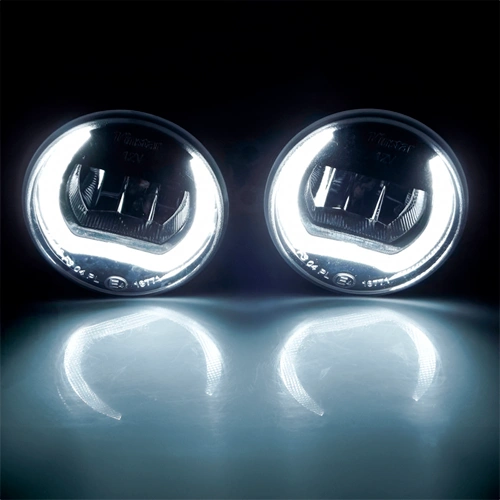 LED Fog and daytime running lights DRL DUOLIGHT DL27, 2x8W, 6000K, 9-32V