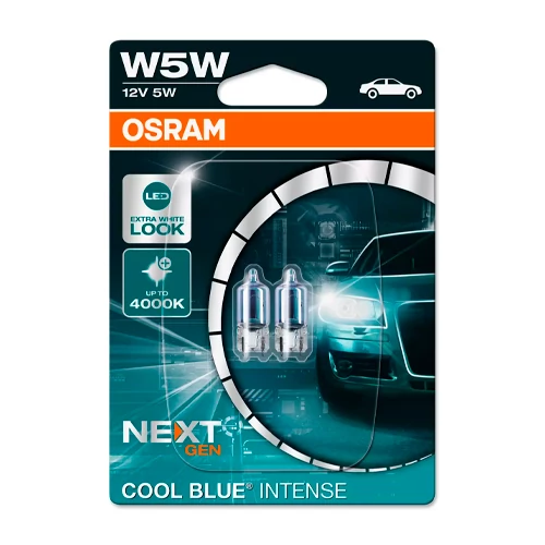 Halogēna W5W spuldze, COOL BLUE INTENSE (NEXT GEN) sērija