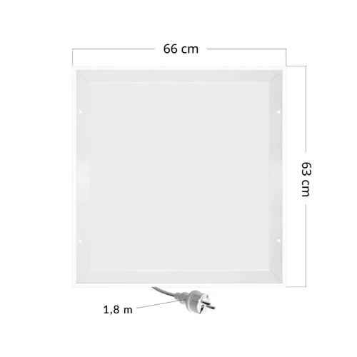 Инфракрасный потолочный обогреватель 420Вт, до 12 м², CRONOS Graphene LED CGL-420TP