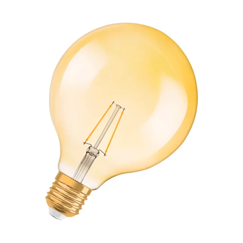 Vintage style LED bulb E27, G125, 2.5W, 220lm, 2400K, filament