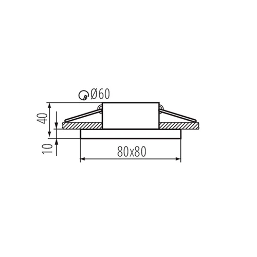 Recessed luminaire - fitting FLINI DSL-B