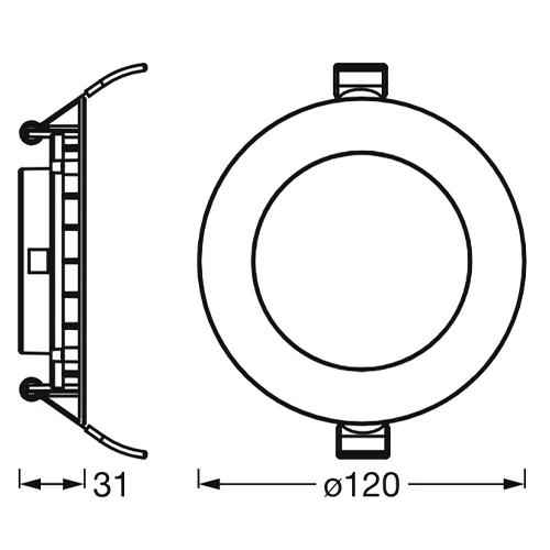 LED built-in panel 8W 4000K DOWNLIGHT SLIM