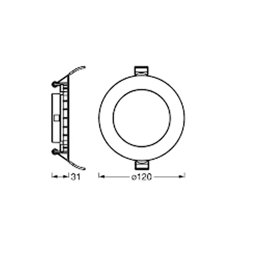 Ceiling lamp Orbis Click-CCT 24W, CCT, IP20