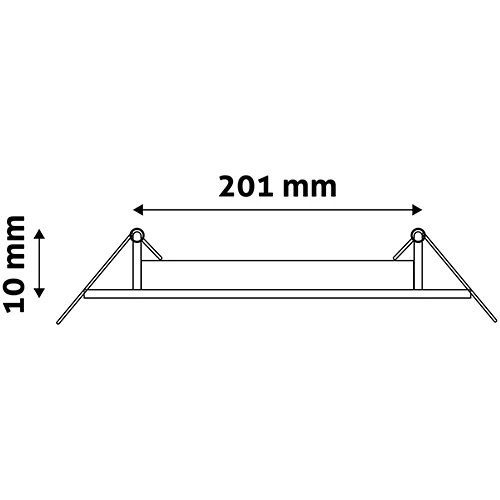 LED built-in panel 18W, 1490lm, 4000K, IP20, 120°