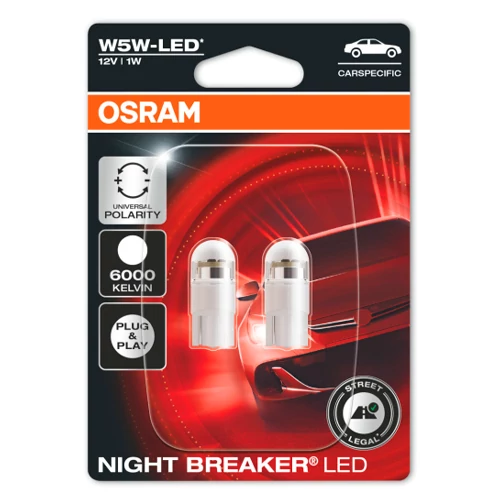 LED spuldze W5W, NIGHT BREAKER LED sērija