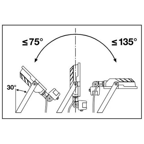 Уличный LED прожектор с сенсором FLOODLIGHT COMPACT SENSOR 20W