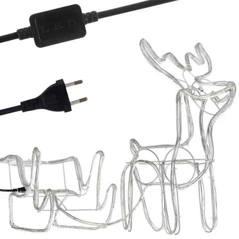 LED Christmas outdoor light decor deer with sleigh