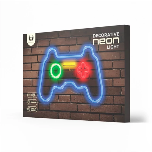 LED Neon light sign - GAMEPAD, multicolor