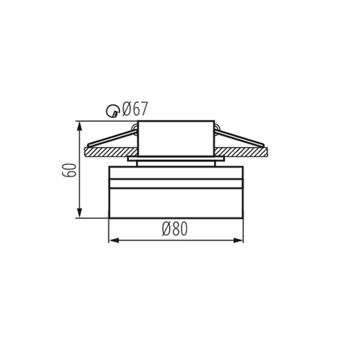 Recessed luminaire - fitting GOVIK-ST DSO-W