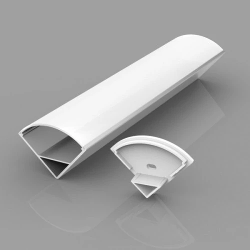 Corner anodized aluminum profile for LED strip HB-15.8X15.8CM