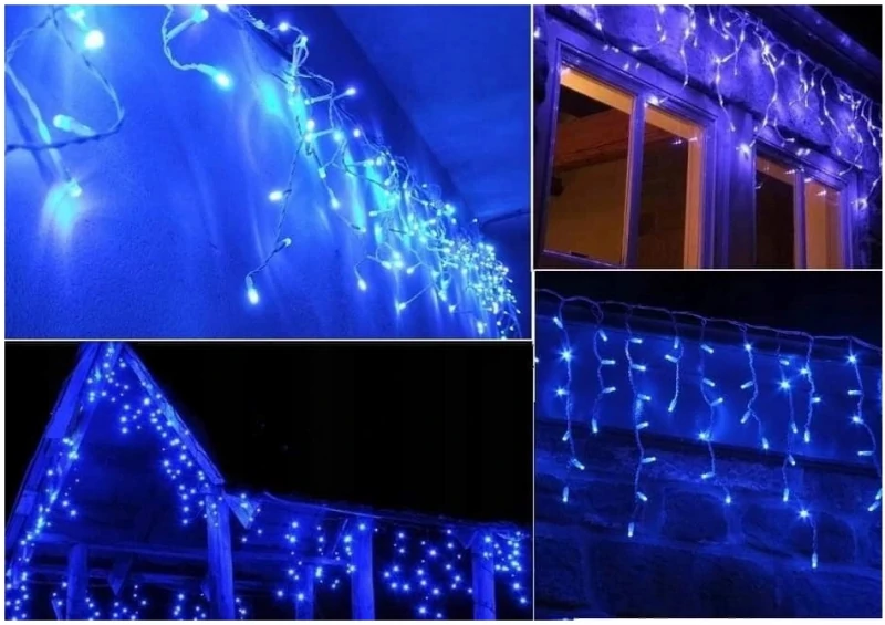 Christmas garland - icicles for facades and indoors