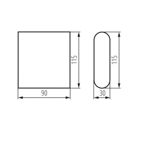 Facade lamp 8W 4000K IP54 GARTO