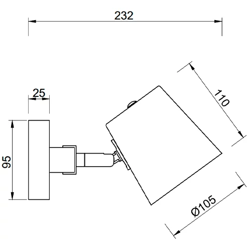 Ceiling lamp BELL, excl. 3 x E14, max. 25W