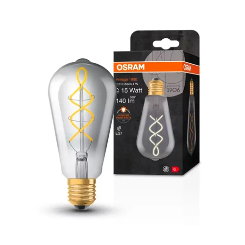 Vintage style LED bulb E27, ST64, 4W, 140lm, 1800K