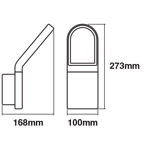 Fasādes gaismeklis 12W, 3000K, IP44 ENDURA STYLE Wall