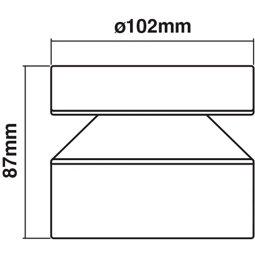 Facade luminaire 6W, 3000K, IP44 ENDURA STYLE Cylinder