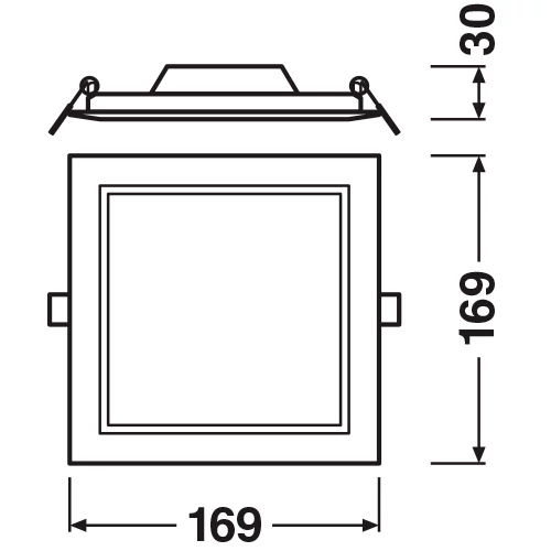 LED built-in panel 12W 4000K DOWNLIGHT SLIM