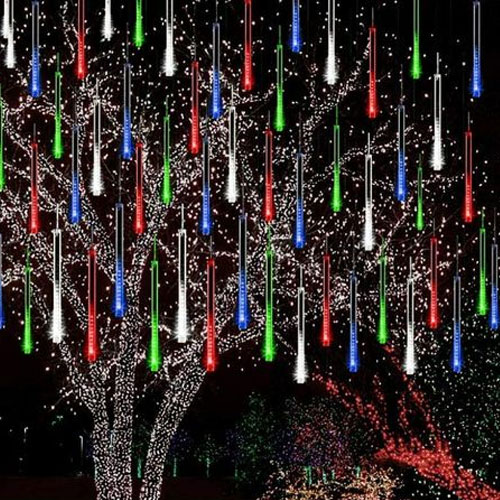 Christmas garland - starry rain for indoors and outdoors under a canopy