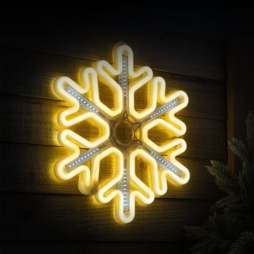 Рождественский светильник - снежинка 26 x 30 cm